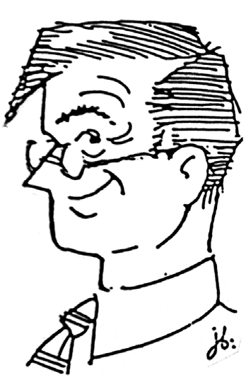 Caricature of James Baxter
